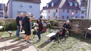 Musikerpause beim Erntedankfest 2019