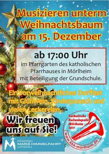 Einladung Musizieren unterm Weihnachtsbaum 2019